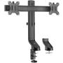 ACT Monitor Desk Mount w/ Crossbar 2 Screens Up To 27” w/ Thumb Screw