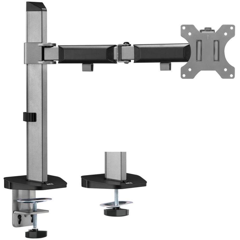 ACT Monitor Desk Mount 1 Screen Up To 32” Silver