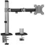 ACT Monitor Desk Mount 1 Screen Up To 32” Silver