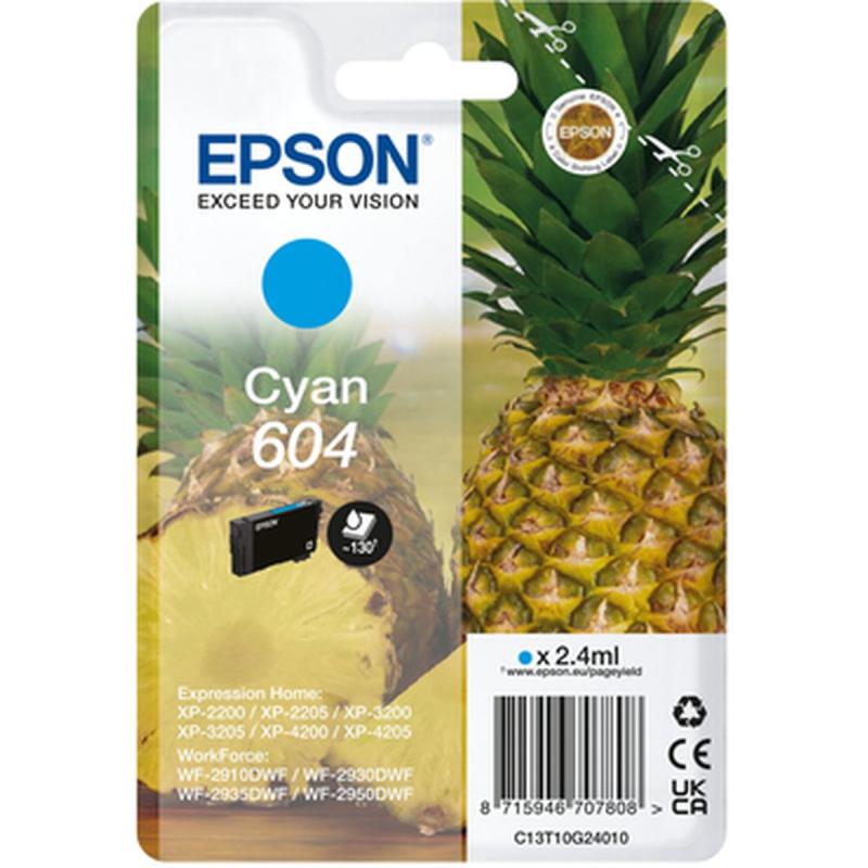 Epson Singlepack Cyan 604 Ink
