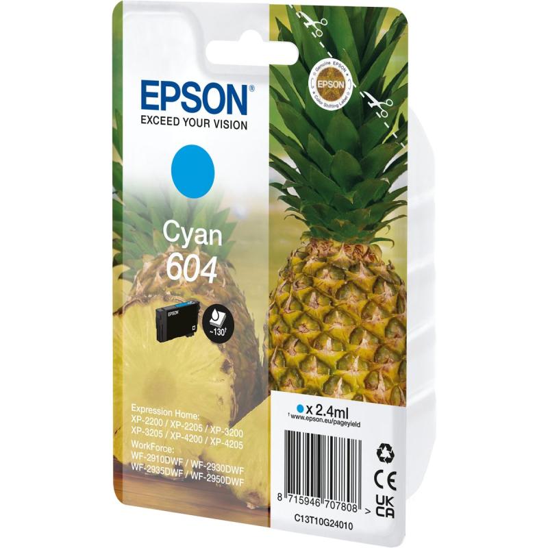 Epson Singlepack Cyan 604 Ink