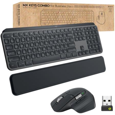 Logitech MX Keys Combo For Business | Gen 2 - Graphite - Us Int&amp;#039;l - INTNL QWERTY
