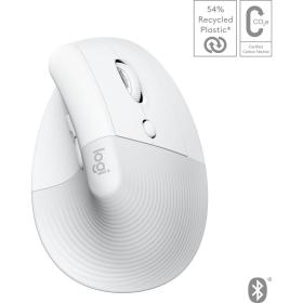 Logitech Lift For Mac Vertical Ergonomic Mouse-Off-White/Pale Grey - EMEA