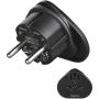 Hama Reisadapter Type E EN F 3-POLIG Universal Wereld To Europa Black