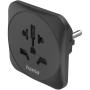 Hama Reisadapter Type E EN F 3-POLIG Universal Wereld To Europa Black