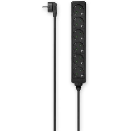Hama Power Strip 6-FOLD 1.4 M Black