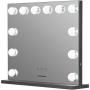 Humanas HS-HM02 Make-Up Mirror w/ LED Lighting - Black