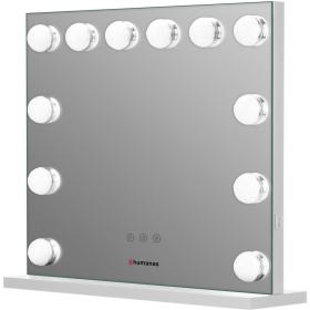 Humanas HS-HM02 Make-Up Mirror w/ LED Lighting - White