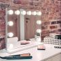 Humanas HS-HM02 Make-Up Mirror w/ LED Lighting - White