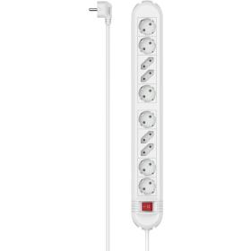 Hama Power Strip 10-FOLD Switch Wall Mounting 1.5 M White