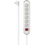 Hama Power Strip 6-FOLD Switch Wall Mounting 3 M White