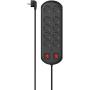Hama Power Strip 10-FOLD Overvoltage Protection Two Schakelaars 2 M Black