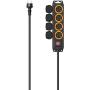 Hama Power Strip 4-FOLD For Outside IP44 Switch Wall Mounting 2 M ZW.