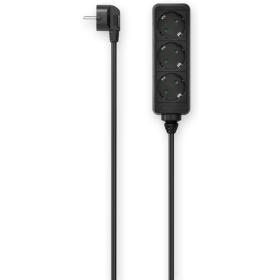 Hama Power Strip 3-FOLD 1.4 M Black