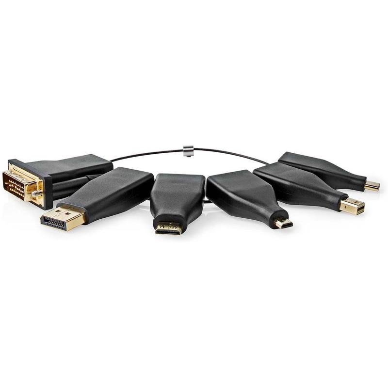 Nedis HDMI-Adapter DisplayPort Male/DVI-D 24+1-PINS Male/HDMI