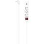 Hama Power Strip 3-FOLD USB-A 17W Switch 1.4 M White