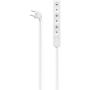 Hama Power Strip 3-FOLD 2.5 M White