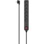 Hama Power Strip 6-FOLD Overvoltage Protection Switch 1.4 M Black