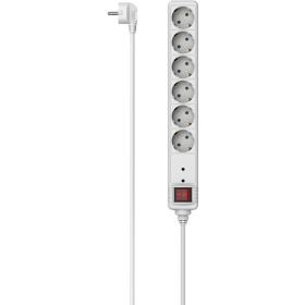 Hama Power Strip 6-FOLD Overvoltage Protection Switch 3 M White