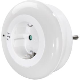 Hama LED-Night Light Circle w/ Geintegr.stopcontact.lichtsensor.aanraakbeveilig