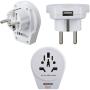 Hama Reisadapter World To Europe USB For 2-EN 3-POLE Devices 1X USB