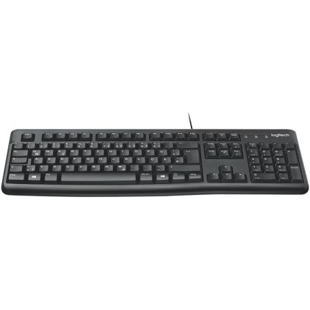 Logitech K120 Corded Keyboard Black (DE)
