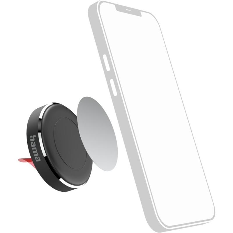 Hama Universal Smartphonehouder Auto Magnet For Plakbevestiging Black