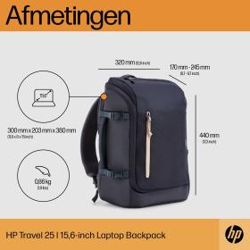 HP Acc: HP Travel 25l 15.6 Igr Laptop Backpack