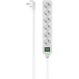 Hama Power Strip 6-FOLD Switch 3 M White