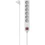 Hama Power Strip 6-FOLD Overvoltage Protection Switch 1.4 M White