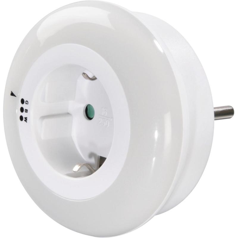 Hama LED-Night Light Circle Colour w/ Geintegr.stopcontact LICHTSENSOR.3 Colour