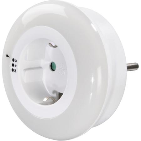 Hama LED-Night Light Circle Colour w/ Geintegr.stopcontact LICHTSENSOR.3 Colour
