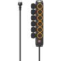 Hama Power Strip 6-FOLD For Outside IP44 Switch Wall Mounting 2 M ZW.