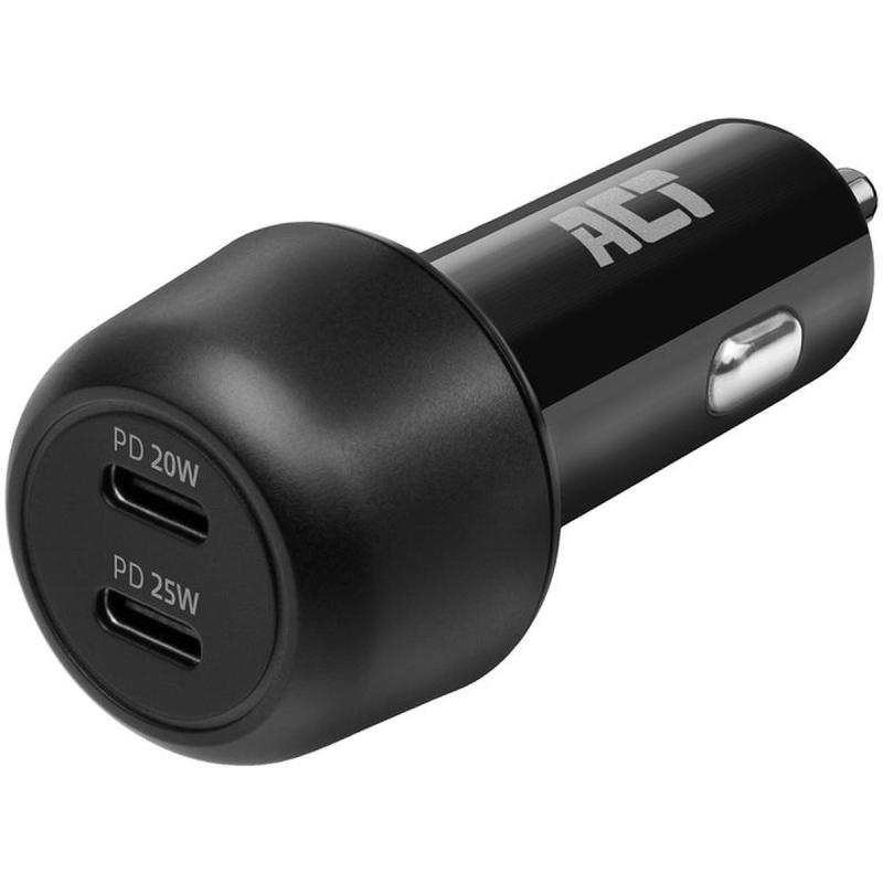 ACT 2-Port USB-C Fast Car Charger 45W w/ Power Delivery