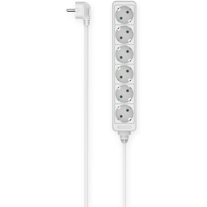Hama Power Strip 6-FOLD 1.4 M White