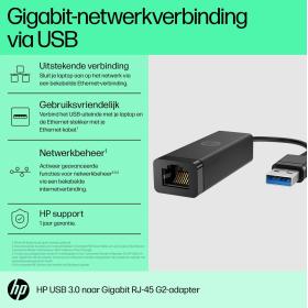 HP Acc: HP USB 3.0 To Gig RJ45 Adapter G2