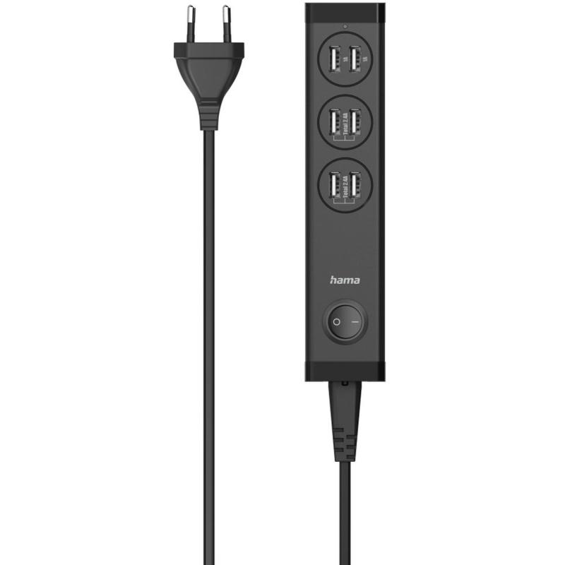 Hama Meervoudige USB-Charger 6 Ports USB-A For Tablets EN Smartphones 34W