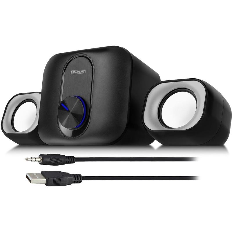 Eminent 2.1 Stereo Speaker Set For PC And Laptop USB Powered