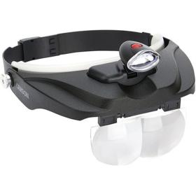 Carson Head Magnifier Pro Series Magnivisor Deluxe w/ LED And 4 Lenses