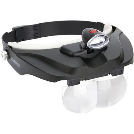 Carson Head Magnifier Pro Series Magnivisor Deluxe w/ LED And 4 Lenses