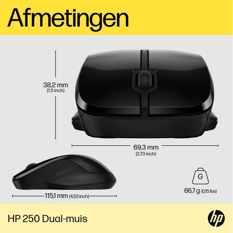 HP 250 Dual Mode Wireless Mouse Euro
