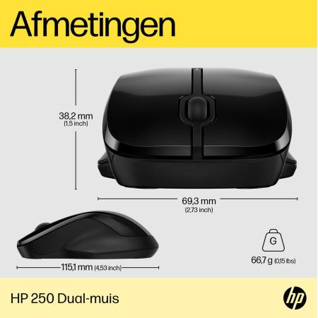 HP 250 Dual Mode Wireless Mouse Euro