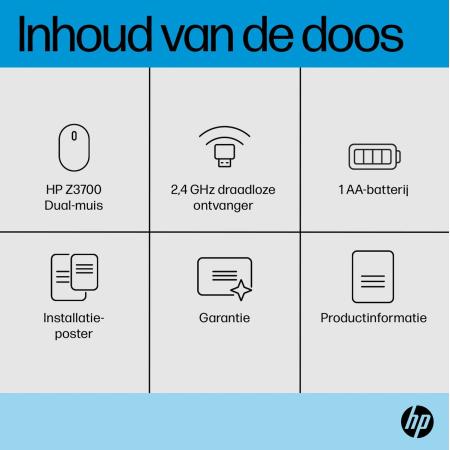 HP Z3700 Dual BLK Wireless Mouse EMEA-Intl English Loc ??? Euro Plug
