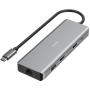 Hama USB-C-Hub Multiport 9-Port 4X USB-A 2X USB-C 2X HDMI LAN/Ethernet