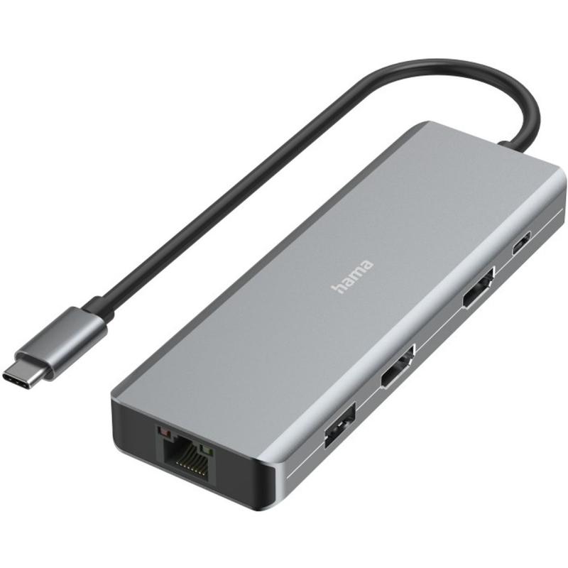 Hama USB-C-Hub Multiport 9-Port 4X USB-A 2X USB-C 2X HDMI LAN/Ethernet