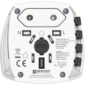 Hama Wereldreisadapter Muv Micro 2-POLIG