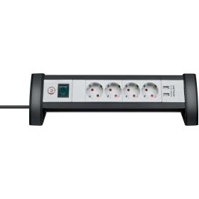 Brennenstuhl Premium-Office-Line Power Strip 4-Fold w/ Switch Power Strip