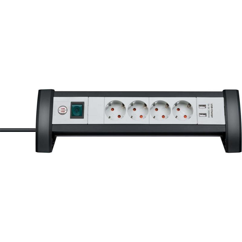 Brennenstuhl Premium-Office-Line Power Strip 4-Fold w/ Switch Power Strip