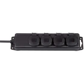 Brennenstuhl Contactdoosverdeler IP44 4-Fold For Use On The Construction Site