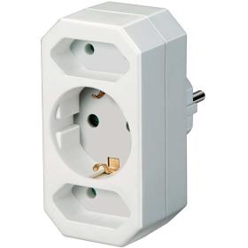 Brennenstuhl Multiple Power Strip Adapter 3-Fold w/ Increased Touch Security